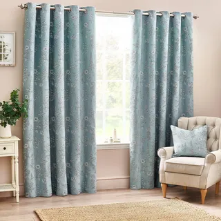 furn. Wylder Nature Sophia Botanische Jacquard-Vorhänge mit Ösen