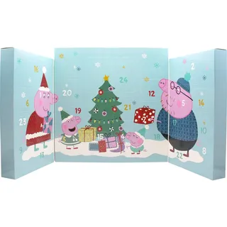 Peppa Pig Adventskalender mit Schmuck und Haarschmuck - 28x7x28 cm
