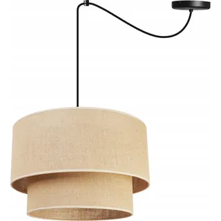 Hängelampe Kronleuchter Lampenschirm 40 cm Spinne Kuchen - Schwarz, Weiß, Beige