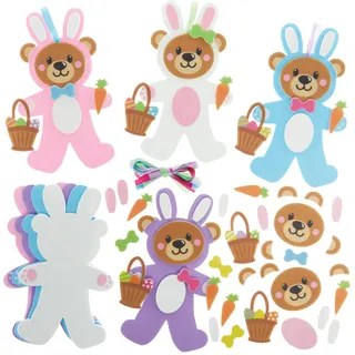 Baker Ross Osterhase Teddybär Mix und Match Dekoration-Kits