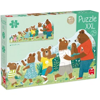 JUMBO Spiele GOULA XXL-Puzzle Bärenfamilie.55266 (16 Teile)
