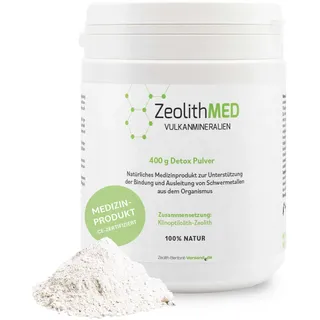 ZeolithMED Vulkanmineralien Zeolith MED Detox-Pulver 400 g