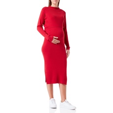 Noppies Maternity Damen Dress Sesser Nursing Long Sleeve Kleid, Jester red-P977, XL