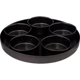 Sg secret de gourmet - Aperitif-set "astra" schwarz 6-teilig - Schwarz