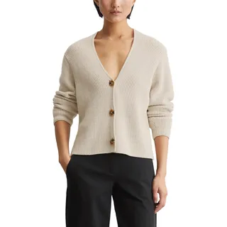 Marc O'Polo Damen Long Sleeve Cardigan Sweater, Weiß, XXS EU