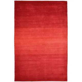 THEKO Wollteppich THEKO "Wool Comfort" Gr. 49, rot, B:90cm H:15mm L:160cm, Schurwolle, Teppiche, Wollteppich, Handweb Teppich, reine Wolle, handgewebt, brilliante Farben, Scandi