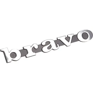 CIF Schild / Schriftzug "bravo" zum Stecken kompatibel mit Piaggio Bravo, Vespa Bravo