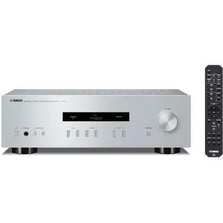 Yamaha A-S201 HiFi Stereo Verstrker mit Phono Eingang und 100 Watt je Kanal silber