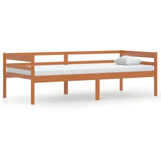 vidaXL Massivholzbett Honigbraun Kiefer 90x200 cm - Braun