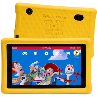 Pebble Gear Disney Kinder Tablet - offiziell izenziertes Toy Story Kids-Tablet mit Hülle, kindersichere Kontrollfunktionen, 7 Zoll, 500+ Spiele, Disney Apps & E-Books, TÜV-Süd geprüft