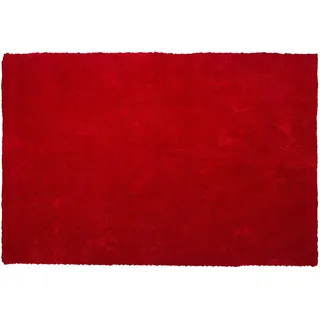 Beliani Shaggy-Teppich Demre 300/200 cm , Rot , Kunststoff , Rechteckig , 200x300 cm , Teppiche und Böden, Teppiche, Hochflorteppiche & Shaggys