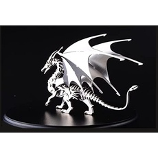Microworld 3D -Metall -Puzzle, mechanische Fire Dragon -Metallmodell -Kits, Stahl Warcraft Collection DIY Tierkunst Basteln Easy Metal Model Kits für Anfänger