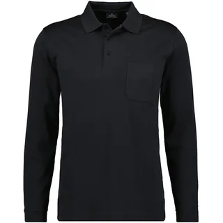 RAGMAN Poloshirt schwarz 8XL