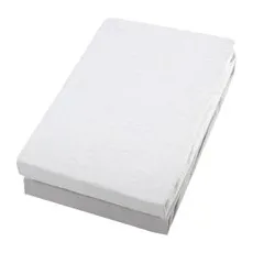 Bild Alvi® Spannbettlaken Doppelpack weiß/silber 70 x 140 cm, 70x140 cm