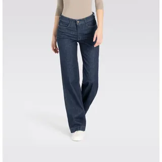 MAC Wide Leg Jeans mit Bügelfalte in Rinse-Waschung-D36 / L30
