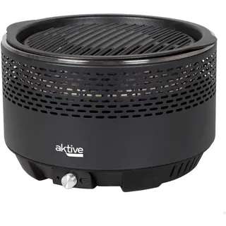 Aktive Rauchfreier Rundgrill Silber 31 cm Silber