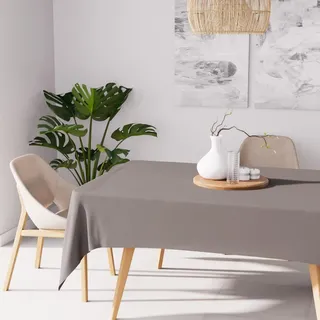 Soleil d'ocre Nappe Antitache Rechteck 160x270 cm Alix alle, Polyester, Braun