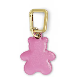 UNTAGS - Bär Charme - Leder-Effekt Material - Gold Metall Schnalle enthalten - Rose