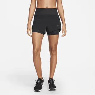 Nike Dri-FIT Swift 2-in-1-Laufshorts Damen Black L