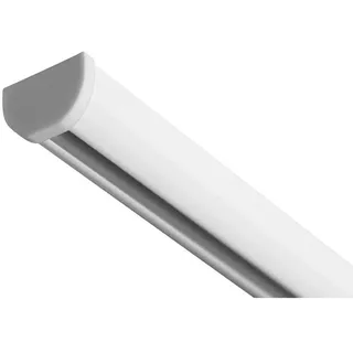 Deco-Raum Gardinenschiene 1-lauf Round , Weiß , Metall , 250 cm , Heimtextilien, Vorhänge, Vorhangschienen, Flächenvorhangschienen