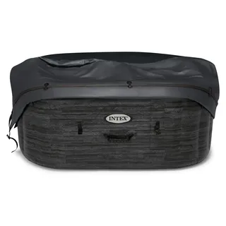 INTEX Whirlpool Abdeckung Spa Cover Energiesparabdeckung 175x175x72cm viereckig - Schwarz