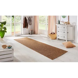 Bt Carpet HANSE Home Läufer »Nature, In- und Outdoor« rechteckig 5 mm Höhe Teppich, Wetterfest, Balkon, Flur, Wohnzimmer, Wasserfest, Sisal Optik, braun
