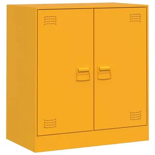 Sideboard Senfgelb 67x39x73 cm Stahl - Gelb
