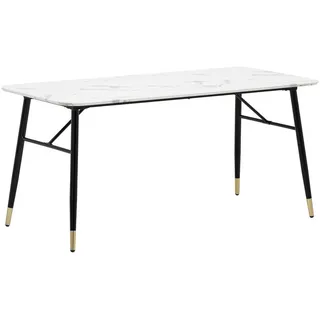Wohnling Esszimmertisch 200 x 76 x 90 cm weiß