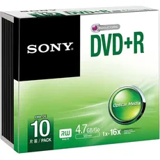 Sony DVD+R 16X SLIM CASE 4.7GB, Optischer Datenträger