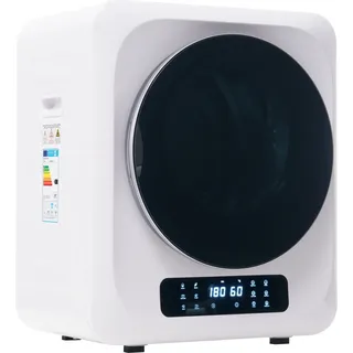 Fortuna Lai Abgastrockner, Edelstahltrockner, 2,5 kg, tatsächlich bis zu 4 kg, 850 W, Mehrfachfiltration, 6 Programme, 6 Funktionen. Überhitzungsschutz, Wandmontage [] - Weiß