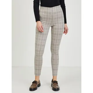 Orsay Beige karierte Cropped-Hose für Damen DP-3519991__S - Beige