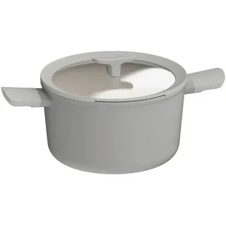 BergHOFF Kochtopf , Grau , Metall , 5.5 l , 18 cm , Griffe werden nicht heiß, schadstofffrei gemäß EU-Standards , Kochgeschirr, Töpfe, Kochtöpfe