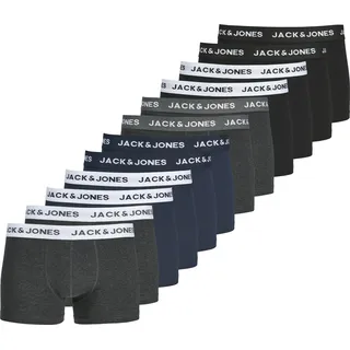 JACK & JONES Herren Unterhosen, SOLID TRUNKS 12P 12er Pack