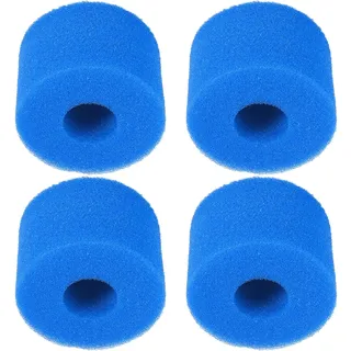 cyclingcolors 4X Filterschwamm Filterpumpe Ø10,8x7,3 cm 40PPI kompatibel mit Intex Purespa S1 Spa Schwimmbad Filtrationsreinigung