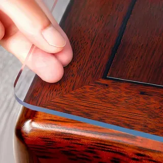 Tischfolie transparent 2mm, 40 x 90cm Transparente Tischdecke Tischschutz, Wasserdicht PVC Schreibtischunterlage Transparente Große Durchsichtig Klar Schreibtischmatte für Büro Zuhause