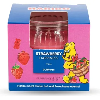 Haribo Duftkerze Strawberry Happiness Duftkerze 85g