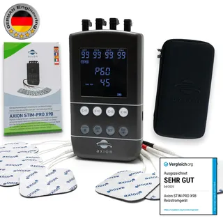 Axion X9B TENS EMS Gerät Elektroden grau