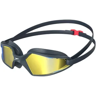 Speedo Hydropulse Schwimmbrille navy/oxid grey/phoenix red/gold One Size
