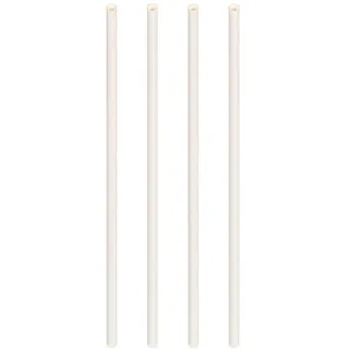 Trinkhalme aus Papier dick weiß O8mm 25cm, 150 Stk.