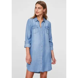Vero Moda Silla Short Kleid Light Blue Denim XL