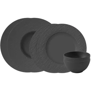 Villeroy & Boch Manufacture Rock Tafelservice 6-tlg. schwarz
