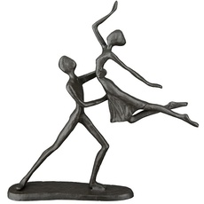 Bild Gilde Eisen Design Skulptur Figur Statue Tanzpaar Paar Dekoobjekt Tanz mit Hebefigur Tanzen - Höhe 17,5 cm