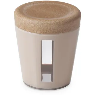 OMADA Design – Vorratsdose 0,75 l – Behälter aus Kunststoff und Holz mit Deckel für frische Lebensmittel – Linie Ecoliving, M4442AV