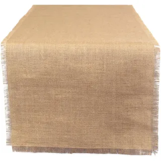 DII Tischläufer aus 100% Jute, rustikal, Vintage, für Partys, Grillabende, Alltag, Urlaub, 15x110, 15x110, massiv Natur