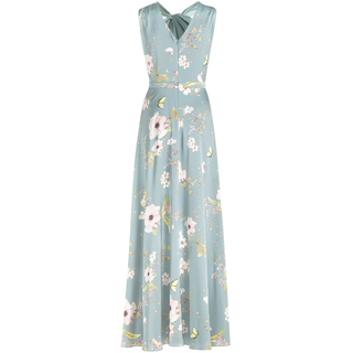 Abendkleid VERA MONT "Abendkleid mit Blumenprint", Damen, Gr. 34, EURO, rosa (stone, rosé), Obermaterial: 100% Polyester PES., Kleider Abendkleid
