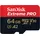 64 GB Extreme PRO microSDXC-Karte + SD-Adapter + RescuePRO Deluxe, bis zu 200 MB/s, mit A2 App Performance, UHS-I, Class 10, U3, V30
