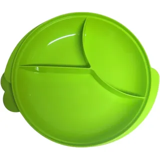 Tupperware to Go Lunchbox clevere Pause 900ml Teller groß XL Brotdose mit Trennwand Eco+ Schule Dose mit Abtrennung (grün)