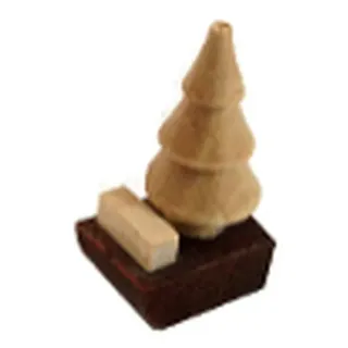 Schlitten 2 cm Tischdeko Erzgebirge NEU Seiffen Weihnachten natur Holz