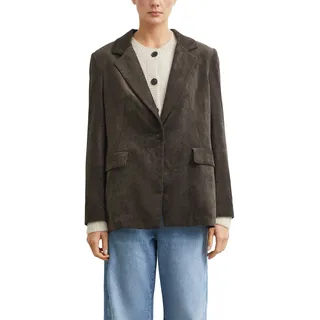 Comma Jackenblazer Cordblazer, Pattentaschen, mit Elasthan, braun