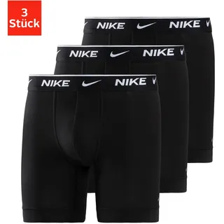 NIKE Underwear Boxer, (3 St.), mit besonders langem Bein und Nike Logobund, schwarz